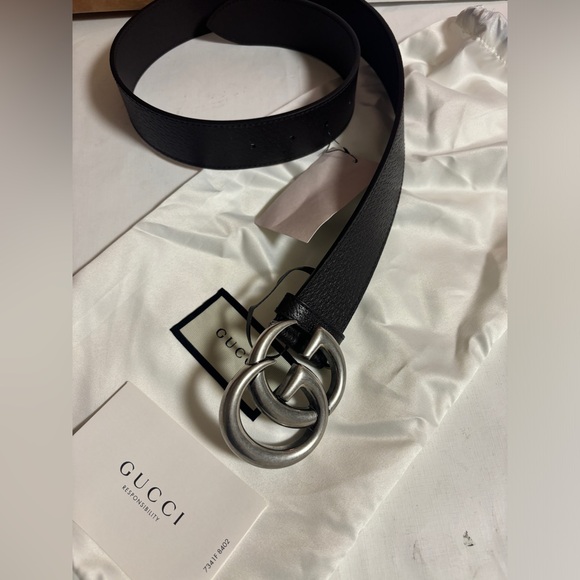 New gucci belt 4cm wide dark brown size 75 unisex